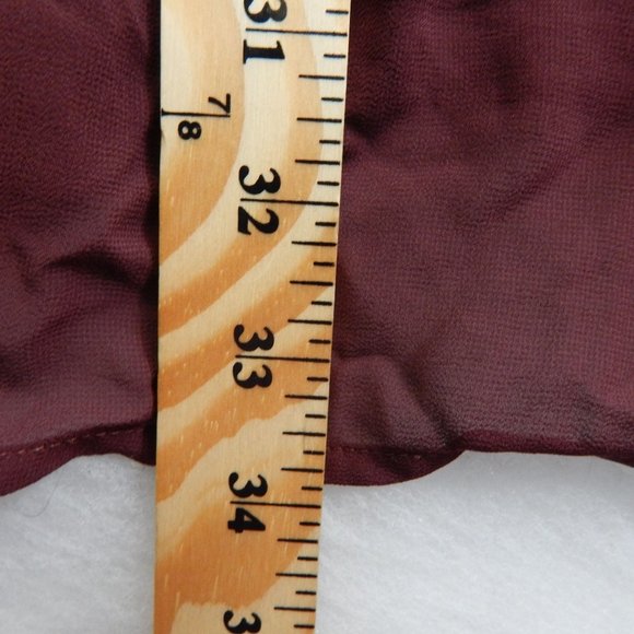 PacSun Womens Fit and Flare Mini Dress Bathing Suit Cover Up Burgundy  Size M - Picture 8 of 10